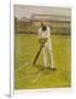 The Legendary Cricketer, Dr. W.G. Grace Poised with His Bat-null-Framed Photographic Print