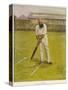 The Legendary Cricketer, Dr. W.G. Grace Poised with His Bat-null-Stretched Canvas