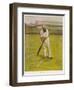 The Legendary Cricketer, Dr. W.G. Grace Poised with His Bat-null-Framed Photographic Print