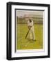 The Legendary Cricketer, Dr. W.G. Grace Poised with His Bat-null-Framed Photographic Print