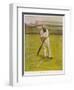 The Legendary Cricketer, Dr. W.G. Grace Poised with His Bat-null-Framed Photographic Print