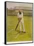 The Legendary Cricketer, Dr. W.G. Grace Poised with His Bat-null-Framed Stretched Canvas