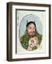 The Legendary Emperor Fu-Hsi, Illustration from a "Pen Tsao," 18th-19th Century-null-Framed Giclee Print