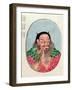 The Legendary Emperor Shen-Nung, Illustration from a "Pen Tsao," 18th-19th Century-null-Framed Giclee Print