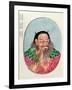 The Legendary Emperor Shen-Nung, Illustration from a "Pen Tsao," 18th-19th Century-null-Framed Giclee Print