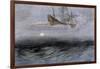 The Legendary "Flying Dutchman," a Phantom Ship Feared by Sailors-null-Framed Giclee Print