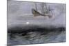 The Legendary "Flying Dutchman," a Phantom Ship Feared by Sailors-null-Mounted Giclee Print