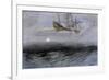 The Legendary "Flying Dutchman," a Phantom Ship Feared by Sailors-null-Framed Giclee Print