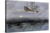 The Legendary "Flying Dutchman," a Phantom Ship Feared by Sailors-null-Stretched Canvas