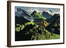 The Legendary South American Golden City of El Dorado in the Summer-null-Framed Art Print