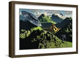 The Legendary South American Golden City of El Dorado in the Summer-null-Framed Art Print