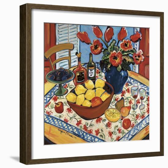 The Lemon Bowl-Suzanne Etienne-Framed Art Print