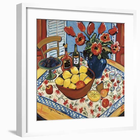 The Lemon Bowl-Suzanne Etienne-Framed Art Print