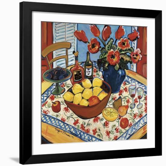 The Lemon Bowl-Suzanne Etienne-Framed Art Print