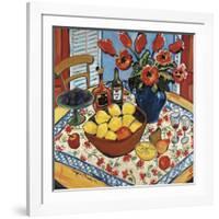 The Lemon Bowl-Suzanne Etienne-Framed Art Print