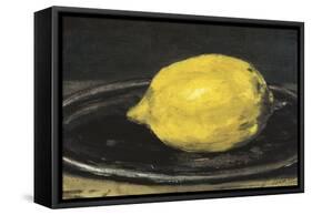 The Lemon (Le Citron)-Edouard Manet-Framed Stretched Canvas