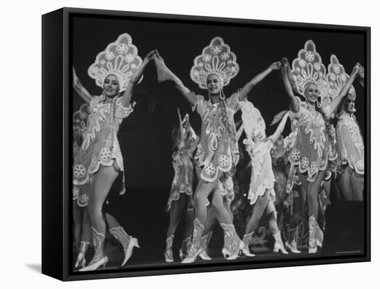 The Leningrad Music Hall Troupe, Performing in a Variety Show-Bill Eppridge-Framed Stretched Canvas