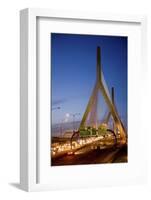 The Leonard P. Zakim Bunker Hill Bridge at Dusk-Joseph Sohm-Framed Photographic Print