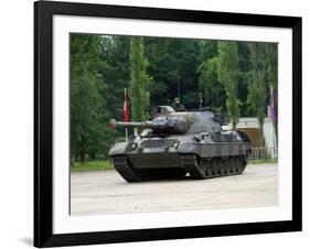 The Leopard 1A5 MBT of the Belgian Army in Action-Stocktrek Images-Framed Photographic Print