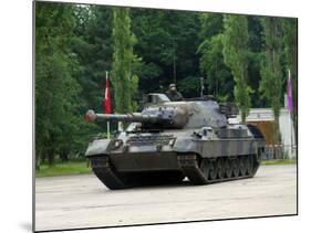 The Leopard 1A5 MBT of the Belgian Army in Action-Stocktrek Images-Mounted Photographic Print