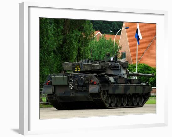 The Leopard 1A5 MBT of the Belgian Army in Action-Stocktrek Images-Framed Photographic Print