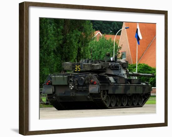 The Leopard 1A5 MBT of the Belgian Army in Action-Stocktrek Images-Framed Photographic Print