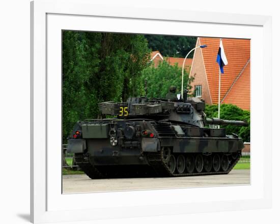 The Leopard 1A5 MBT of the Belgian Army in Action-Stocktrek Images-Framed Photographic Print