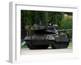 The Leopard 1A5 MBT of the Belgian Army in Action-Stocktrek Images-Framed Photographic Print