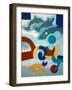 The Leopard Has a Blue Head, 2009-Jan Groneberg-Framed Giclee Print