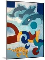 The Leopard Has a Blue Head, 2009-Jan Groneberg-Mounted Giclee Print