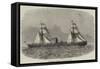 The Leopold Ii, Antwerp to Valparaiso Mail Steamer-null-Framed Stretched Canvas