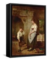 The Lesson, 1887-Leon Caille-Framed Stretched Canvas