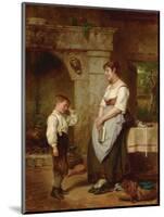 The Lesson, 1887-Leon Caille-Mounted Giclee Print