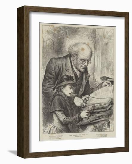 The Lesson for the Day-null-Framed Giclee Print