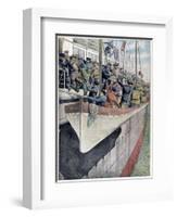 The Lesson of Ss Titanic: Lifeboat Drill on a Passenger Liner, 1912-null-Framed Giclee Print