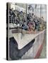 The Lesson of Ss Titanic: Lifeboat Drill on a Passenger Liner, 1912-null-Stretched Canvas