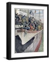 The Lesson of Ss Titanic: Lifeboat Drill on a Passenger Liner, 1912-null-Framed Giclee Print