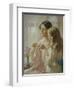 The Lesson (W/C and Bodycolour on Paper)-William Kay Blacklock-Framed Premium Giclee Print