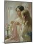 The Lesson (W/C and Bodycolour on Paper)-William Kay Blacklock-Mounted Premium Giclee Print