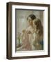 The Lesson (W/C and Bodycolour on Paper)-William Kay Blacklock-Framed Giclee Print