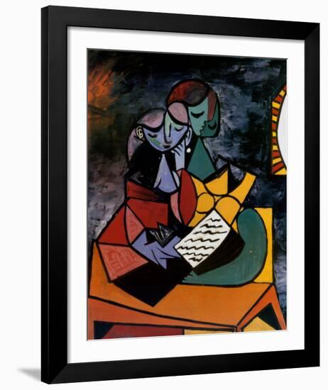 The Lesson-Pablo Picasso-Framed Art Print