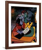 The Lesson-Pablo Picasso-Framed Art Print