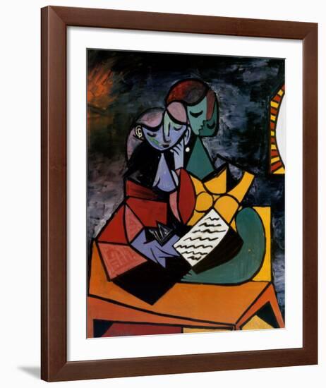 The Lesson-Pablo Picasso-Framed Art Print