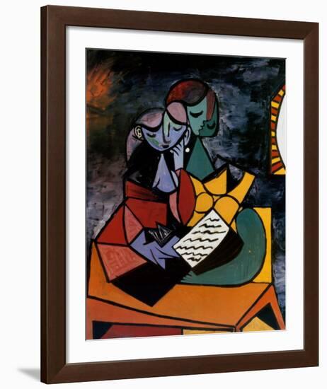 The Lesson-Pablo Picasso-Framed Art Print