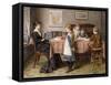 The Lesson-George Goodwin Kilburne-Framed Stretched Canvas