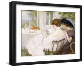 The Letter, 1910-Henry Caro-Delvaille-Framed Giclee Print