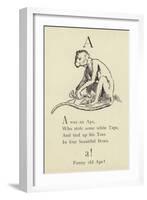 The Letter A-Edward Lear-Framed Giclee Print