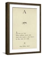 The Letter A-Edward Lear-Framed Giclee Print