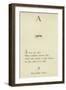 The Letter A-Edward Lear-Framed Giclee Print