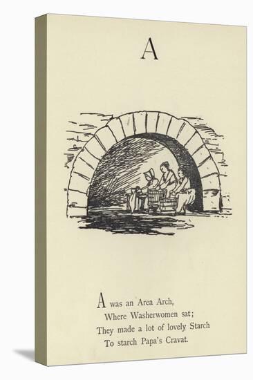 The Letter A-Edward Lear-Stretched Canvas